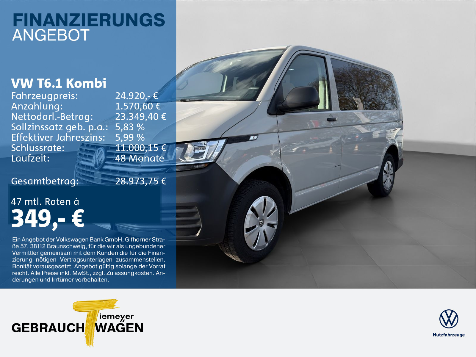 Volkswagen T6.1 Kombi TDI
