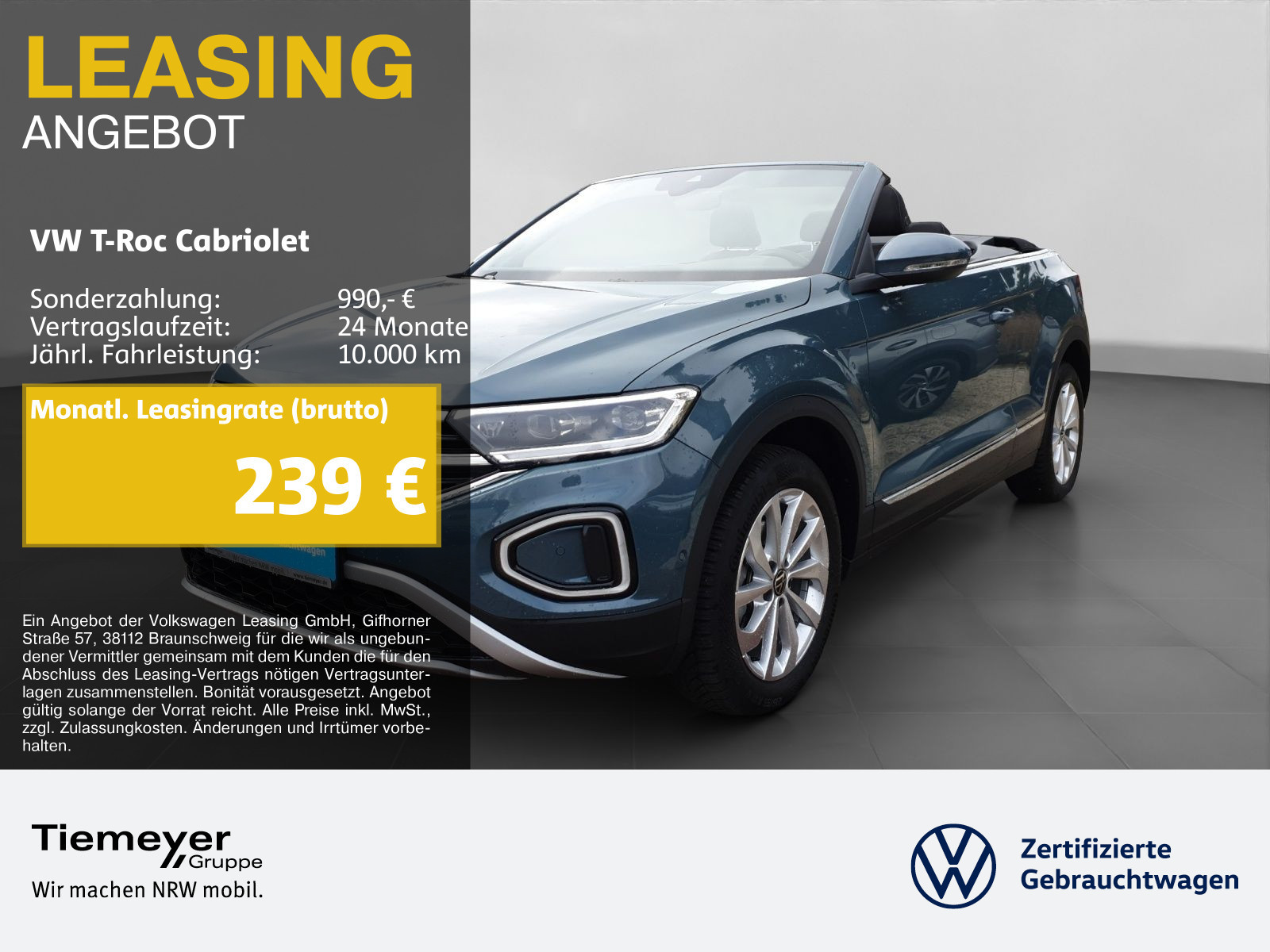 Volkswagen T-Roc Cabriolet 1.0