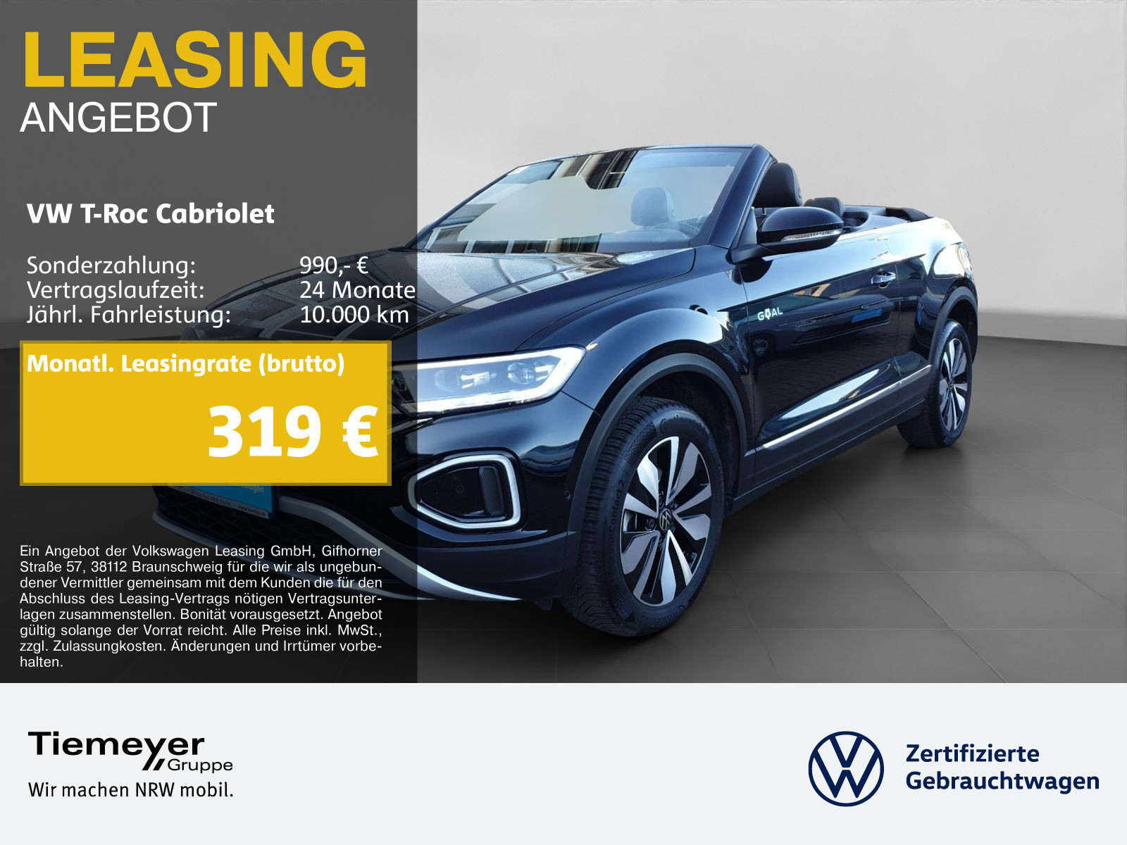 Volkswagen T-Roc Cabriolet 1.0