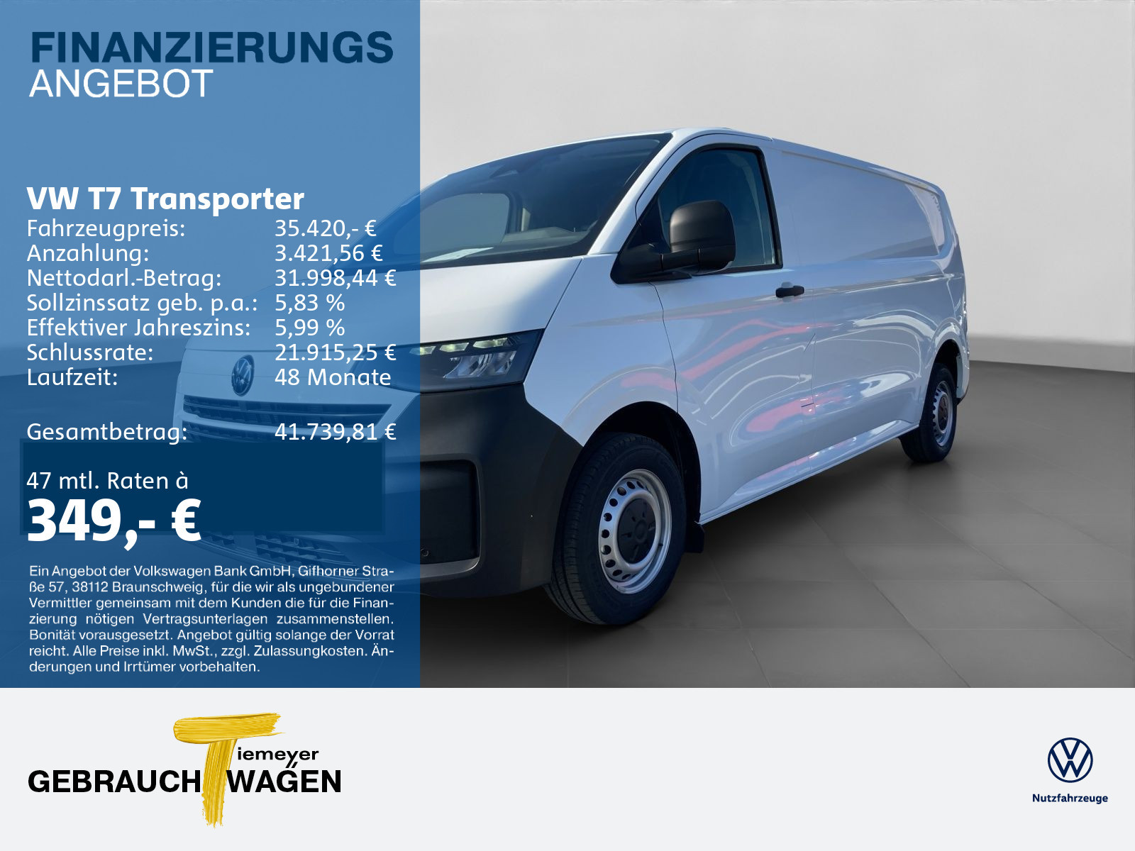 Volkswagen T7 Transporter Kasten