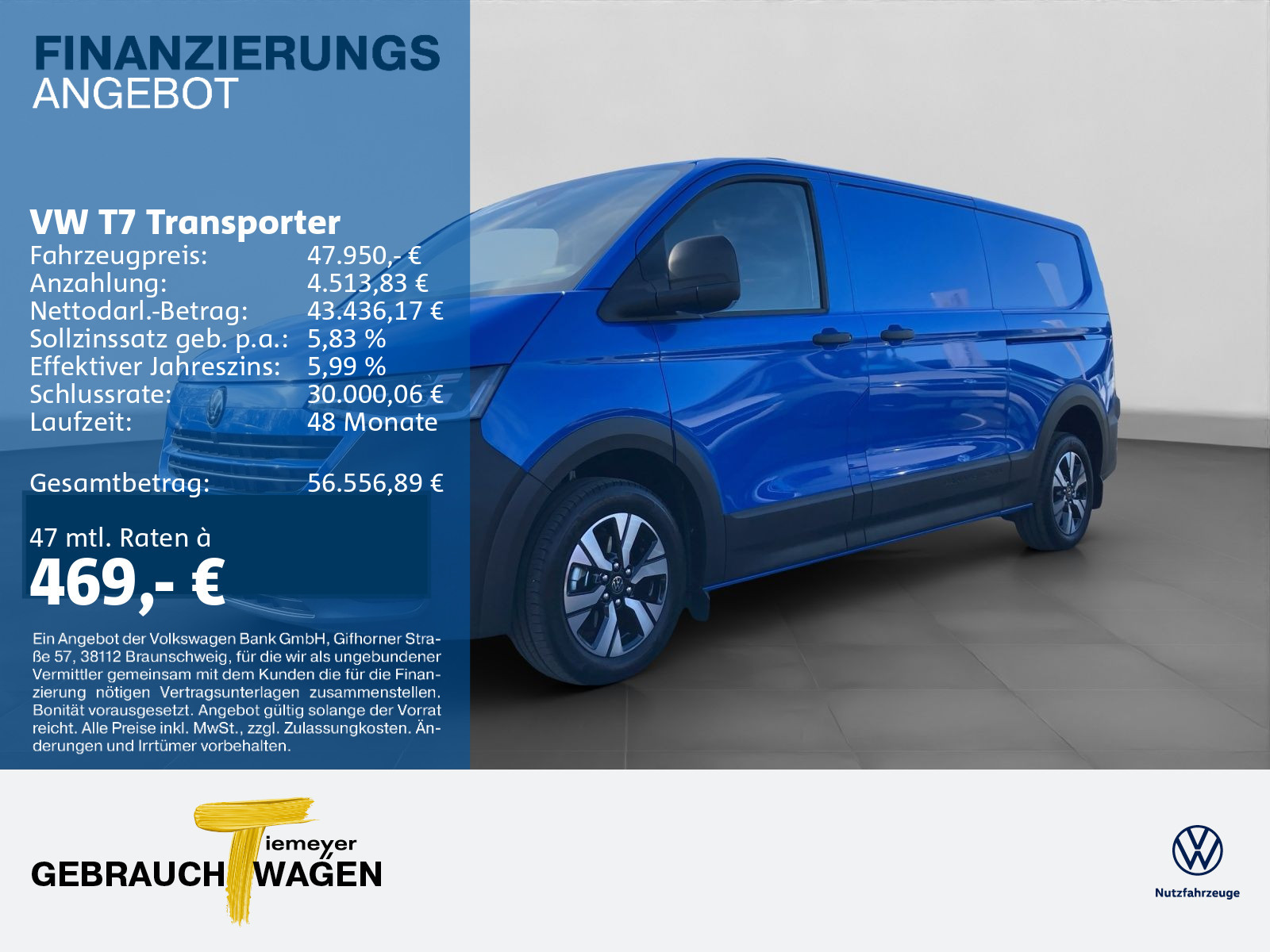 Volkswagen T7 Transporter Kasten