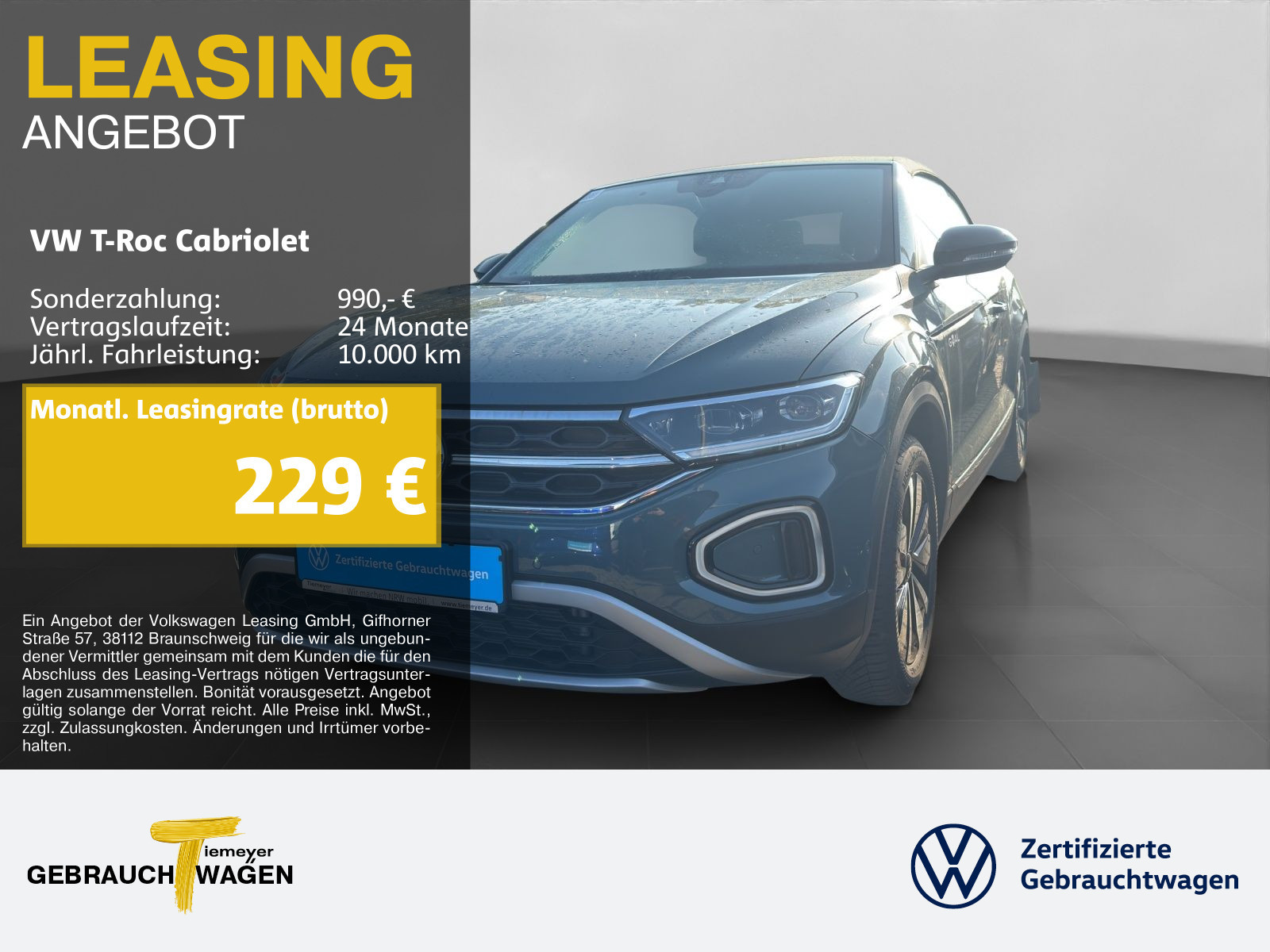 Volkswagen T-Roc Cabriolet 1.0