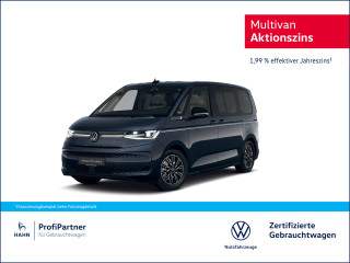 Fahrzeugbild eines Volkswagen T7 Multivan in blau.