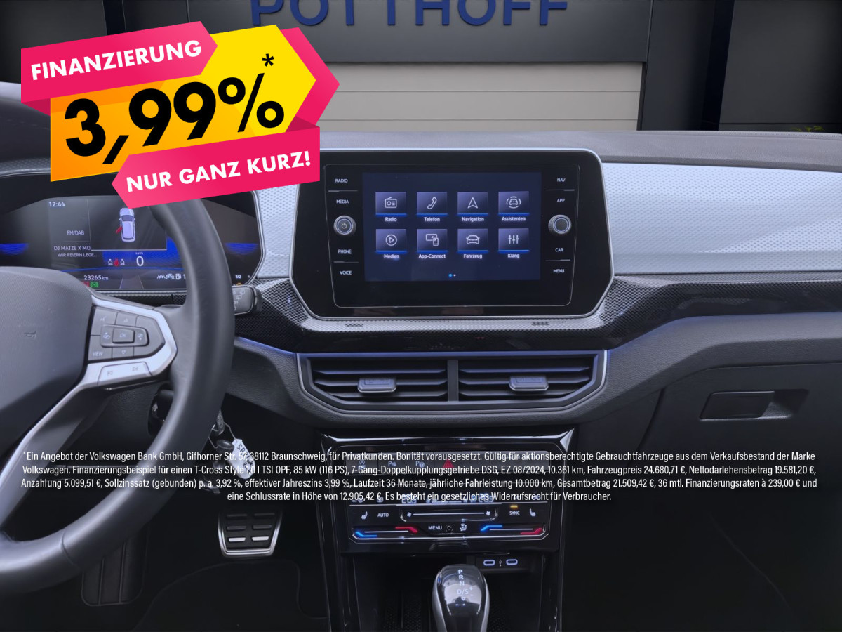 Thumb 13: Volkswagen T-Cross 1.0 TSI DSG GOAL AHK NAVI PDC SITZHZG