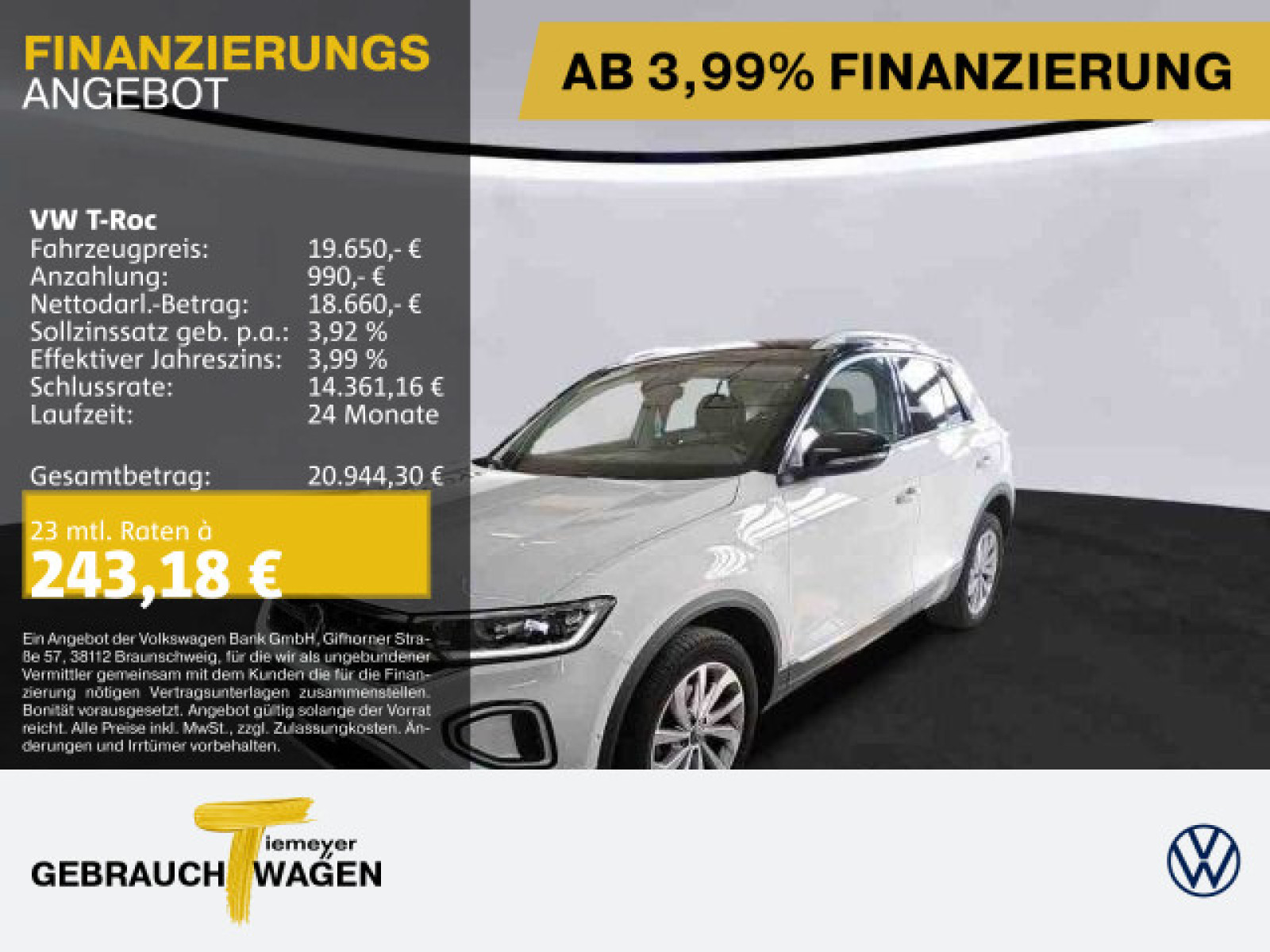 Volkswagen T-Roc 1.0 TSI