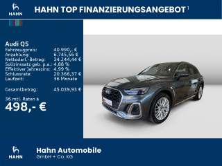 Fahrzeugbild eines Audi Q5 in grau.