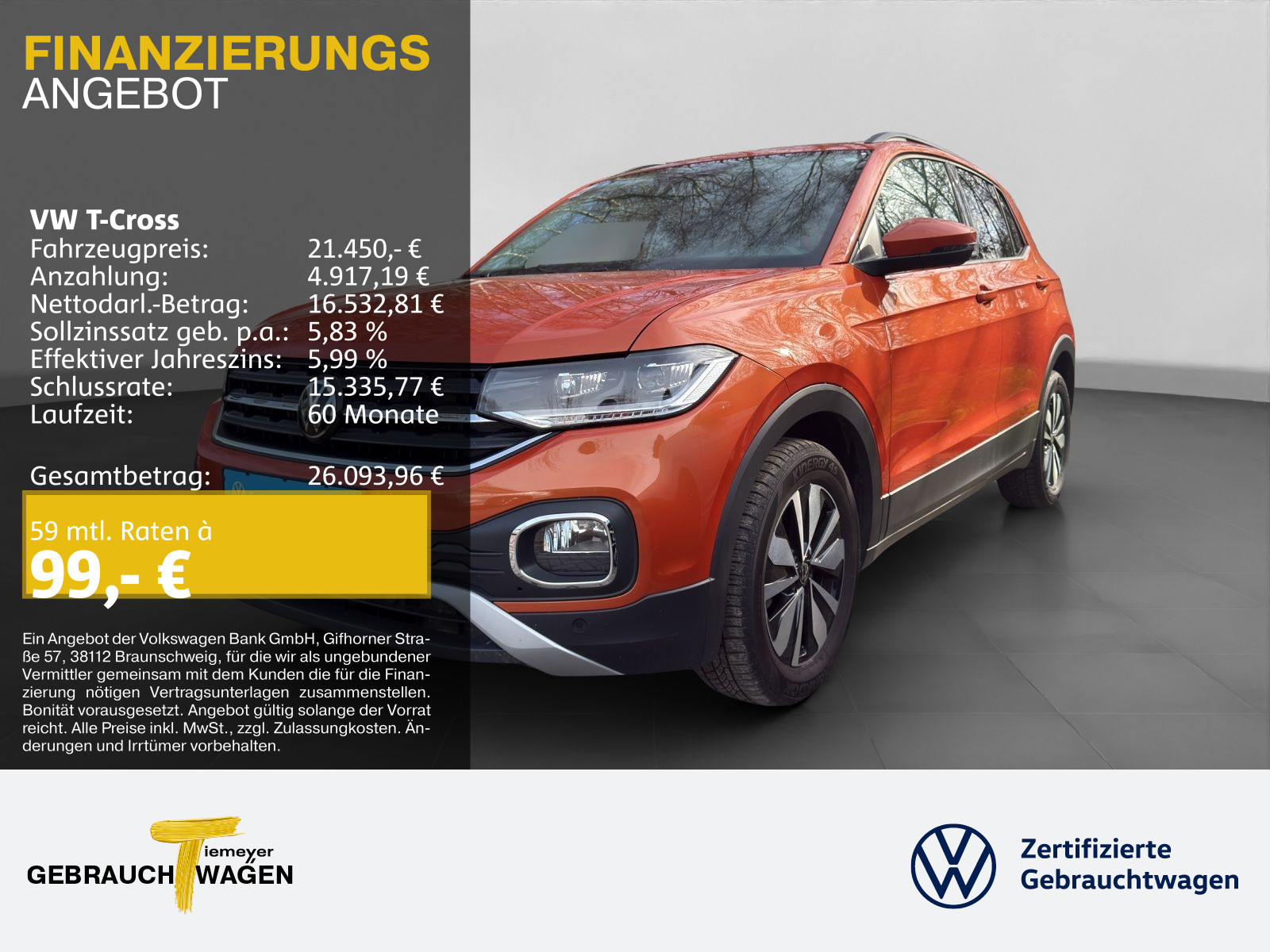 Volkswagen T-Cross 1.0 TSI