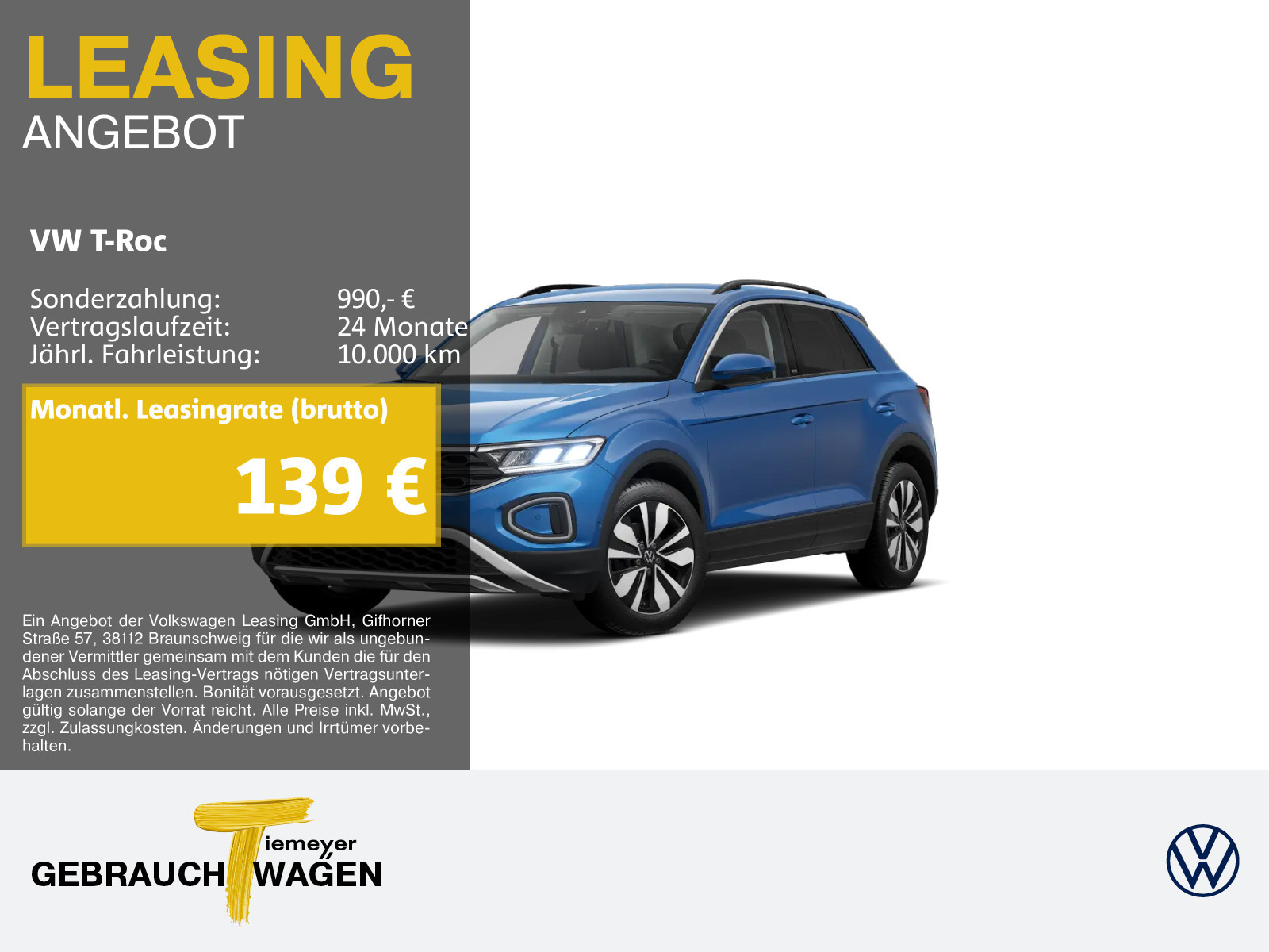 Volkswagen T-Roc 1.0 TSI