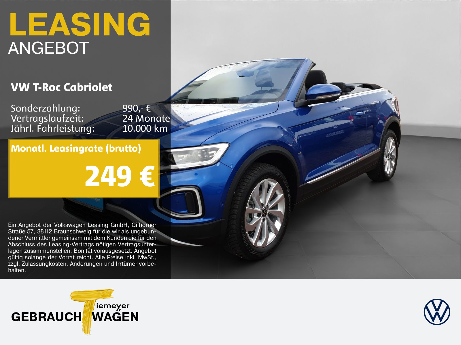Volkswagen T-Roc Cabriolet 1.0