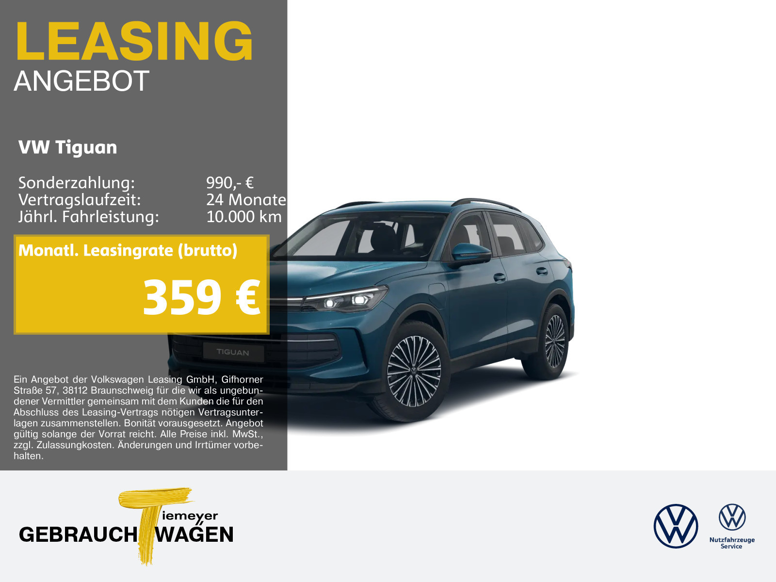Volkswagen Tiguan eHybrid LIFE