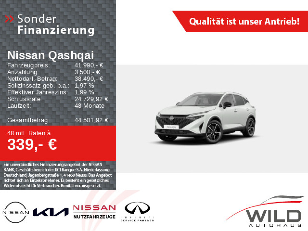 Ansicht 1 - Neuwagen Fahrzeug, Modell Qashqai der Marke Nissan von Verkäufer Autohaus Wild GmbH