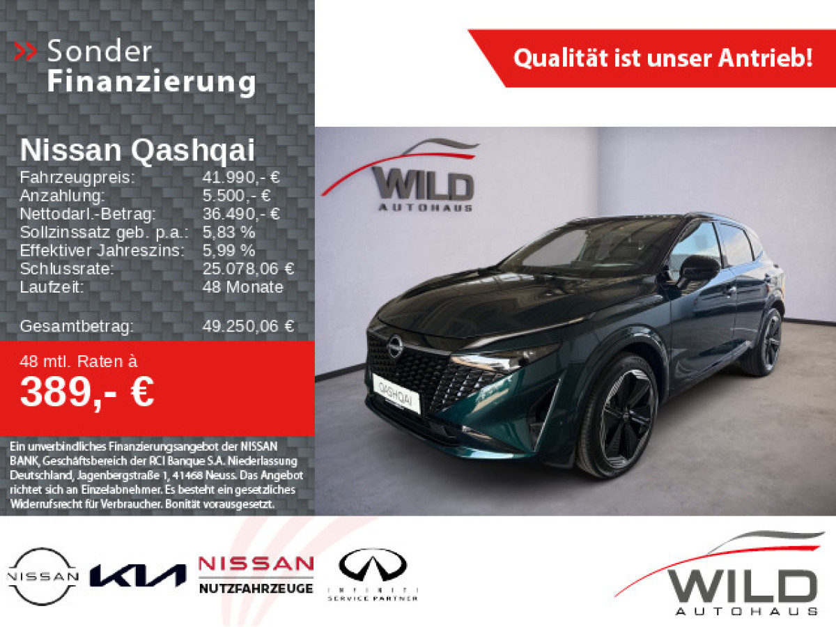Ansicht 1 - Neuwagen Fahrzeug, Modell Qashqai der Marke Nissan von Verkäufer Autohaus Wild GmbH