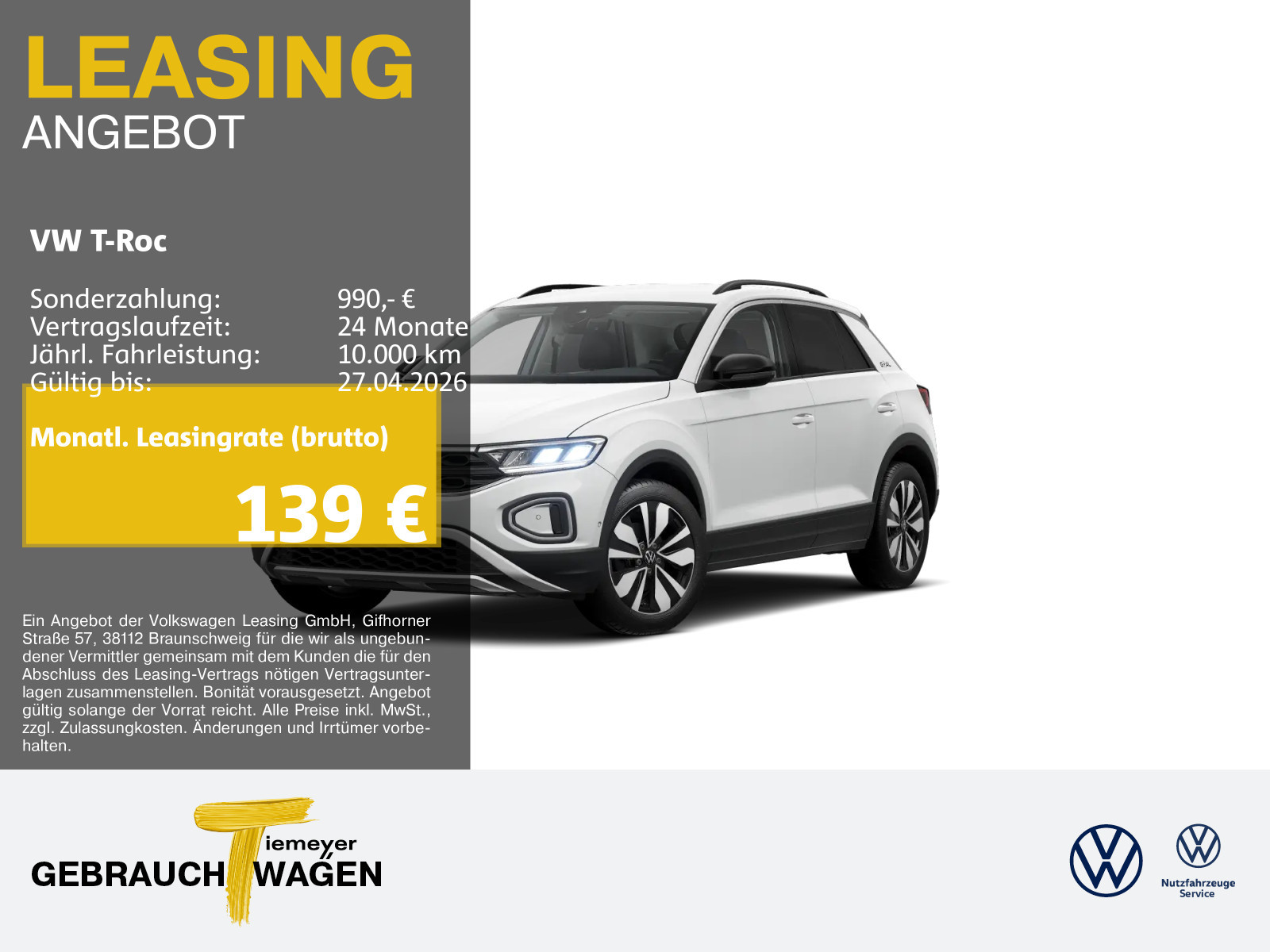 Volkswagen T-Roc 1.0 TSI