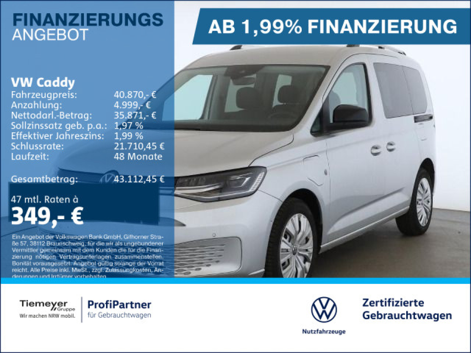 Volkswagen Caddy HYBRID GOAL