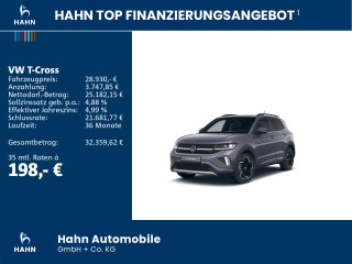 Fahrzeugbild eines Volkswagen T-Cross in grau.