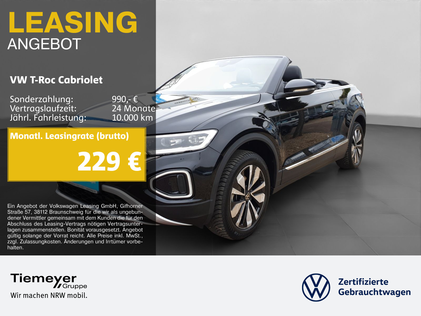 Volkswagen T-Roc Cabriolet 1.0