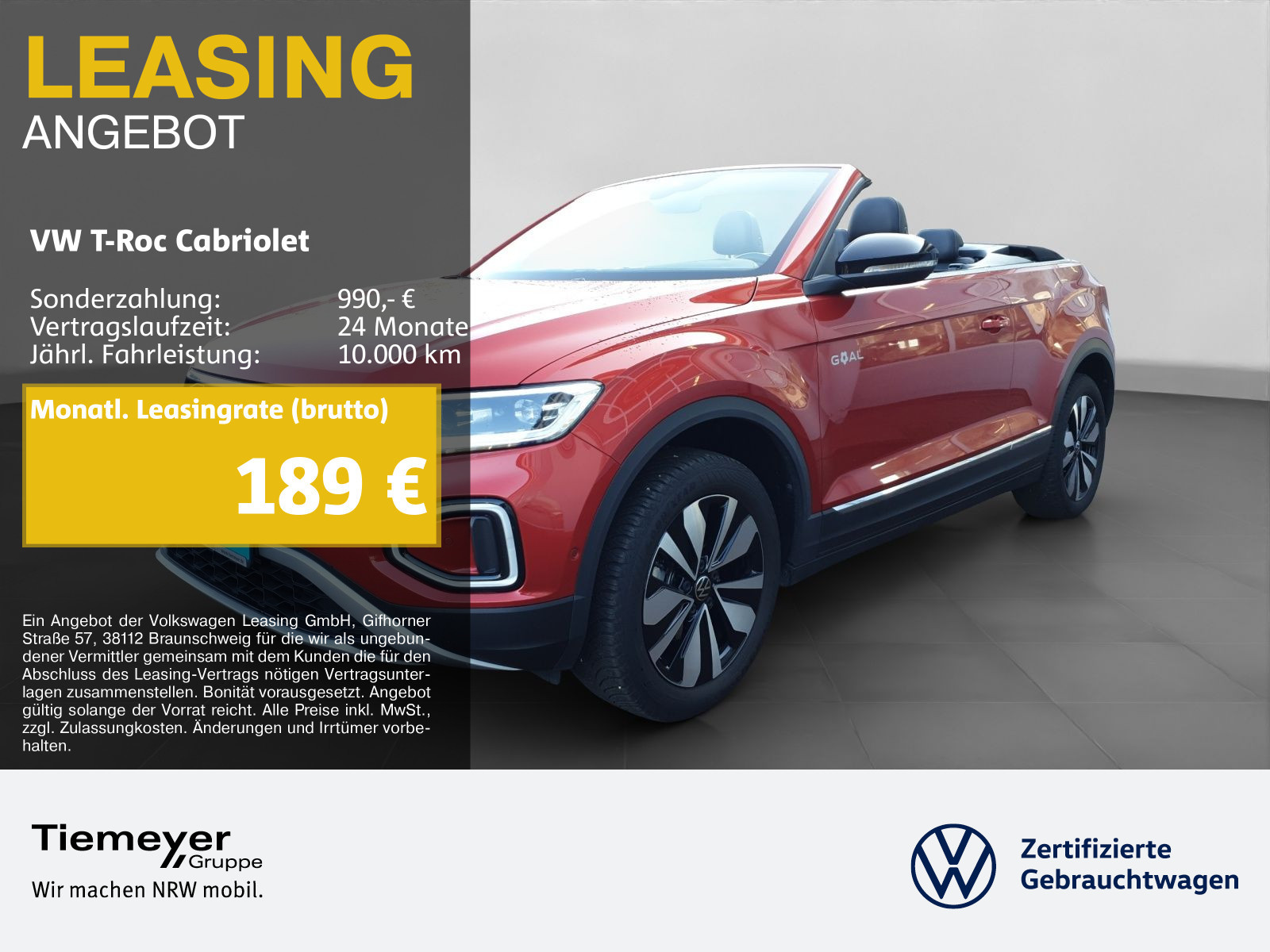 Volkswagen T-Roc Cabriolet 1.0