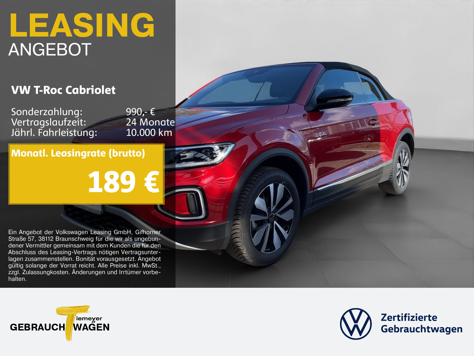 Volkswagen T-Roc Cabriolet 1.0