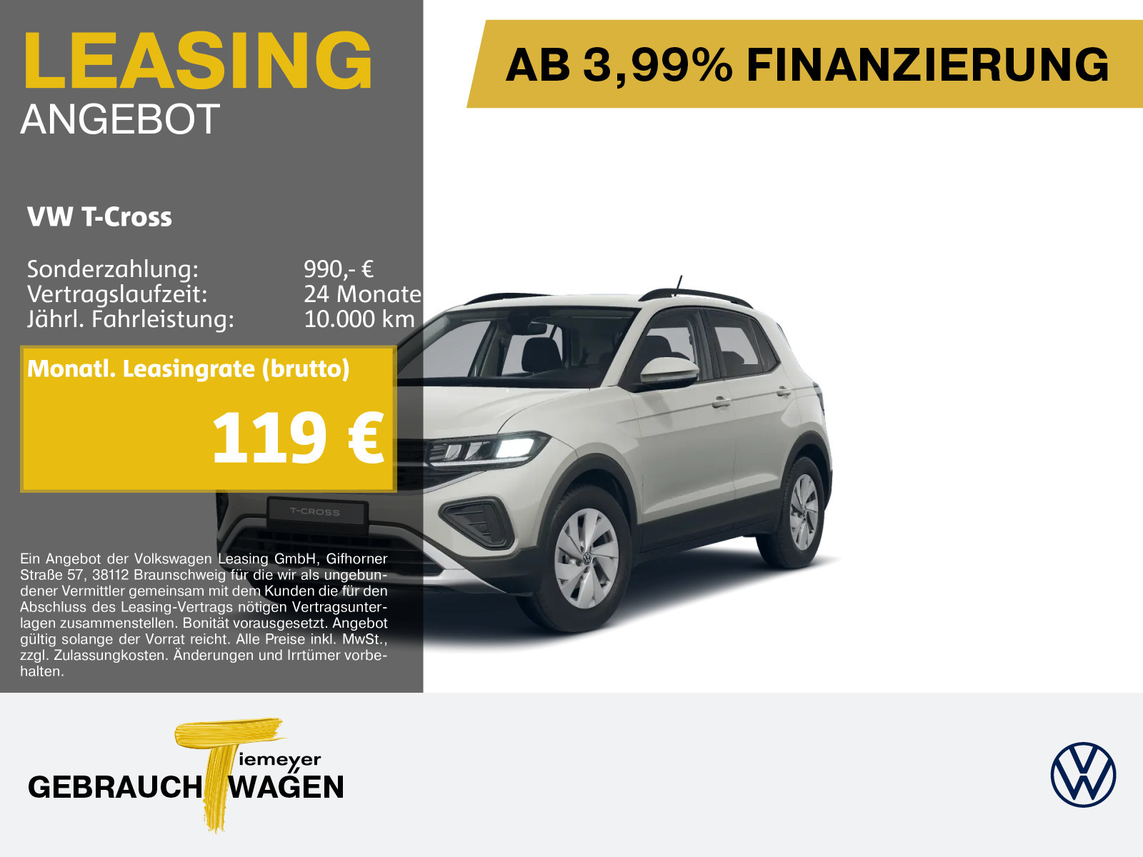 Volkswagen T-Cross 1.0 TSI