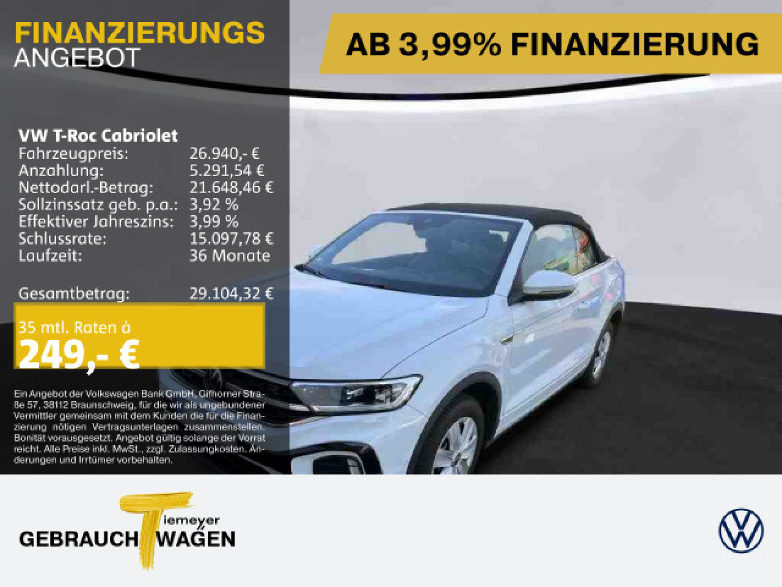 Volkswagen T-Roc Cabriolet 1.5