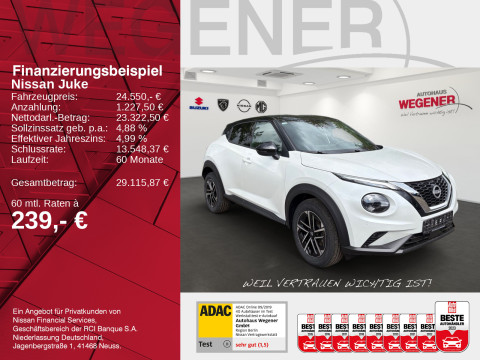 Ansicht 2 - Gebrauchtwagen Fahrzeug, Modell Juke der Marke Nissan von Verkäufer Autohaus Wegener Berlin GmbH - Filiale Wittenau