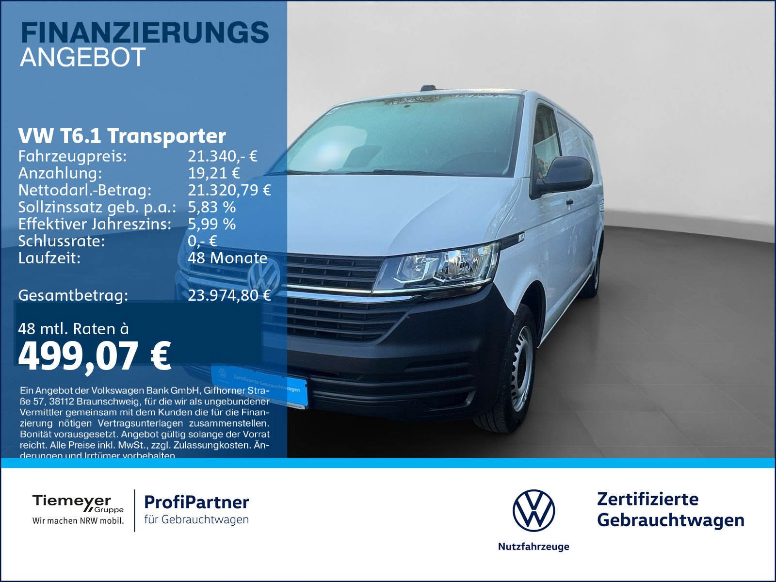 Volkswagen T6.1 Kasten AHK