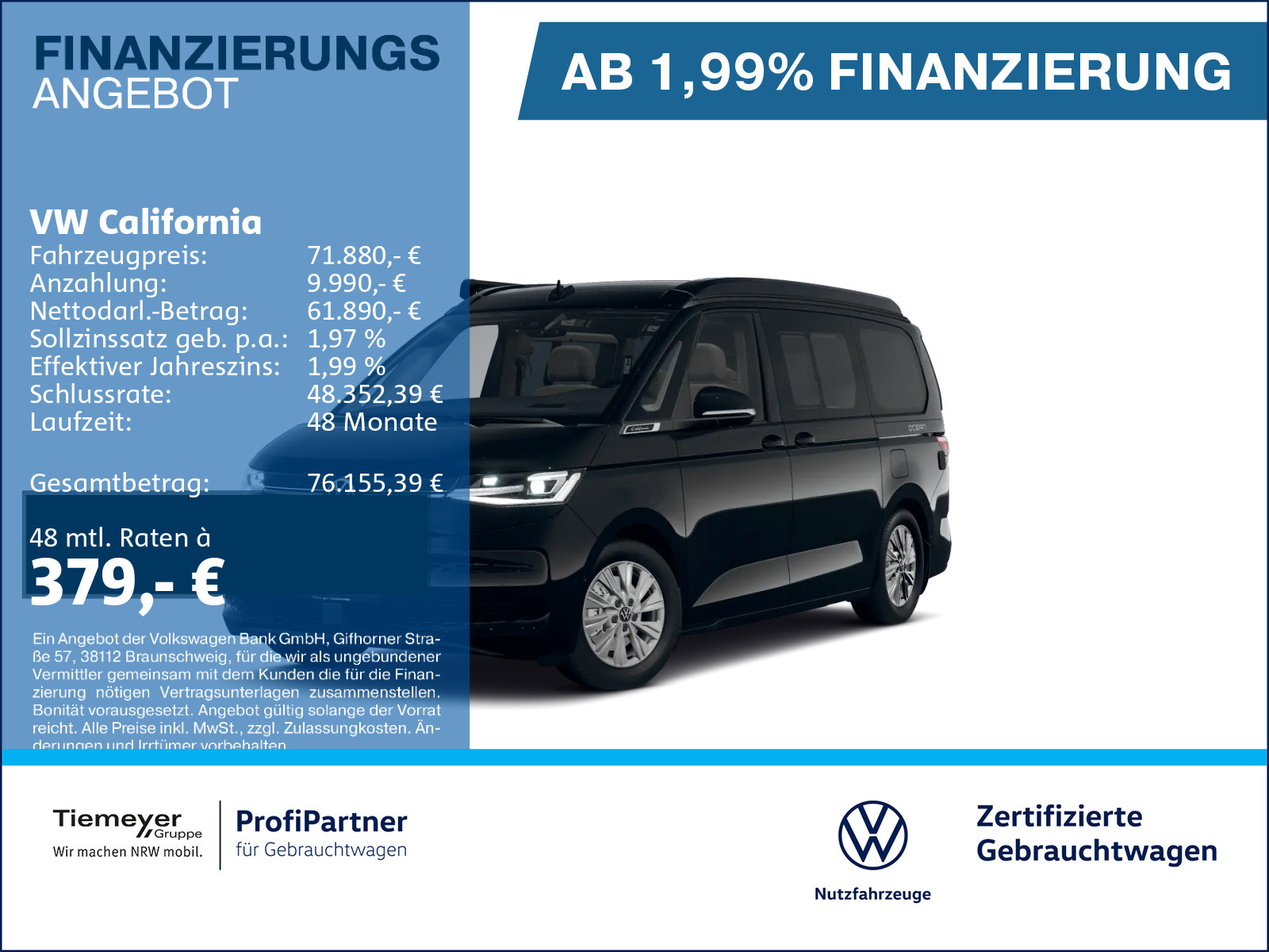 Volkswagen T7 California HYBRID