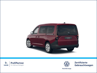 Fahrzeugbild eines Volkswagen Caddy Maxi in rot.