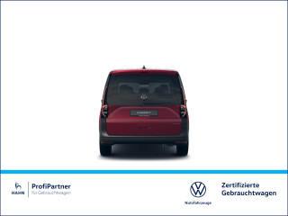 Fahrzeugbild eines Volkswagen Caddy Maxi in rot.