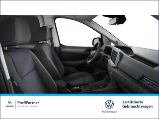 Fahrzeugbild eines Volkswagen Caddy Maxi in rot.
