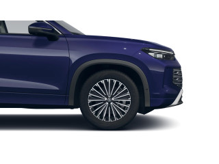 Fahrzeugbild eines Volkswagen Tayron in violett.