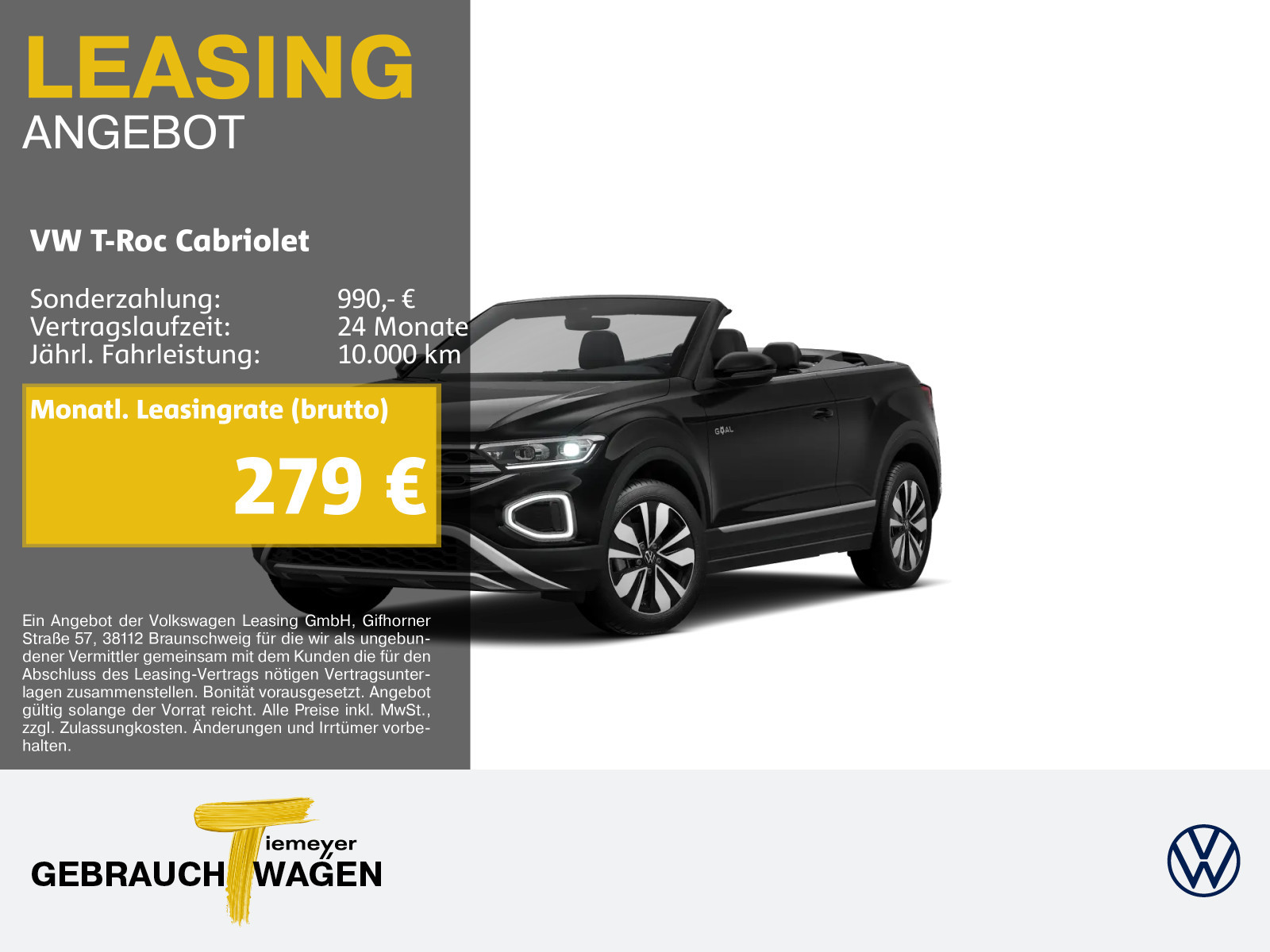 Volkswagen T-Roc Cabriolet 1.0