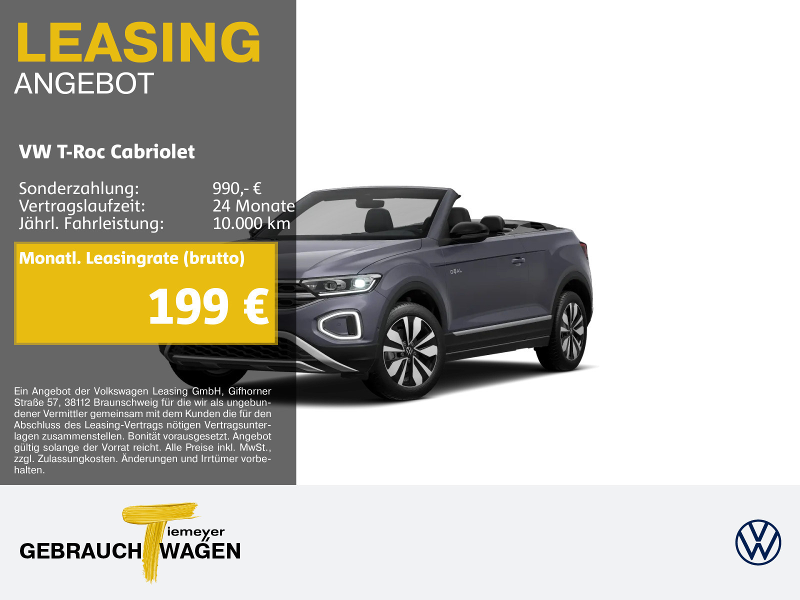 Volkswagen T-Roc Cabriolet 1.0