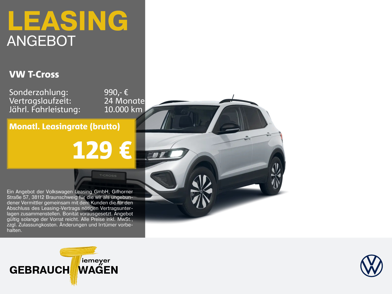 Volkswagen T-Cross 1.0 TSI