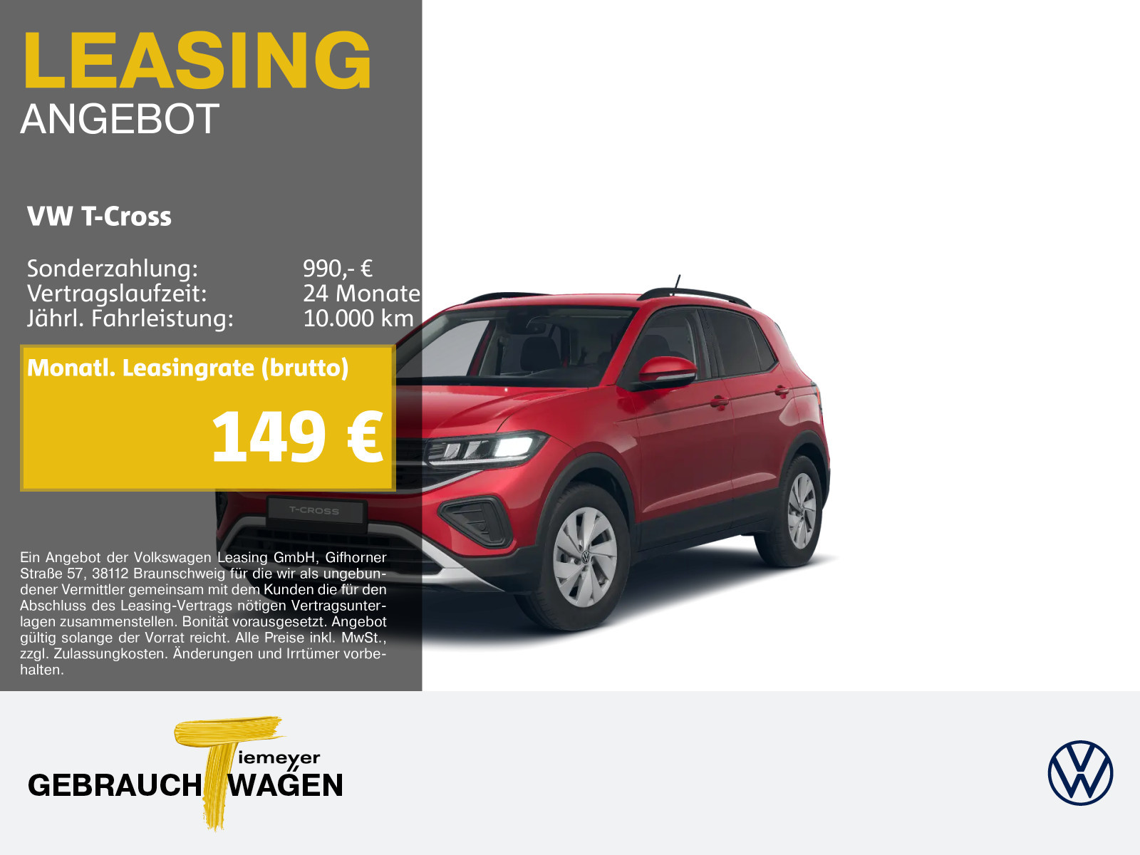 Volkswagen T-Cross 1.0 TSI