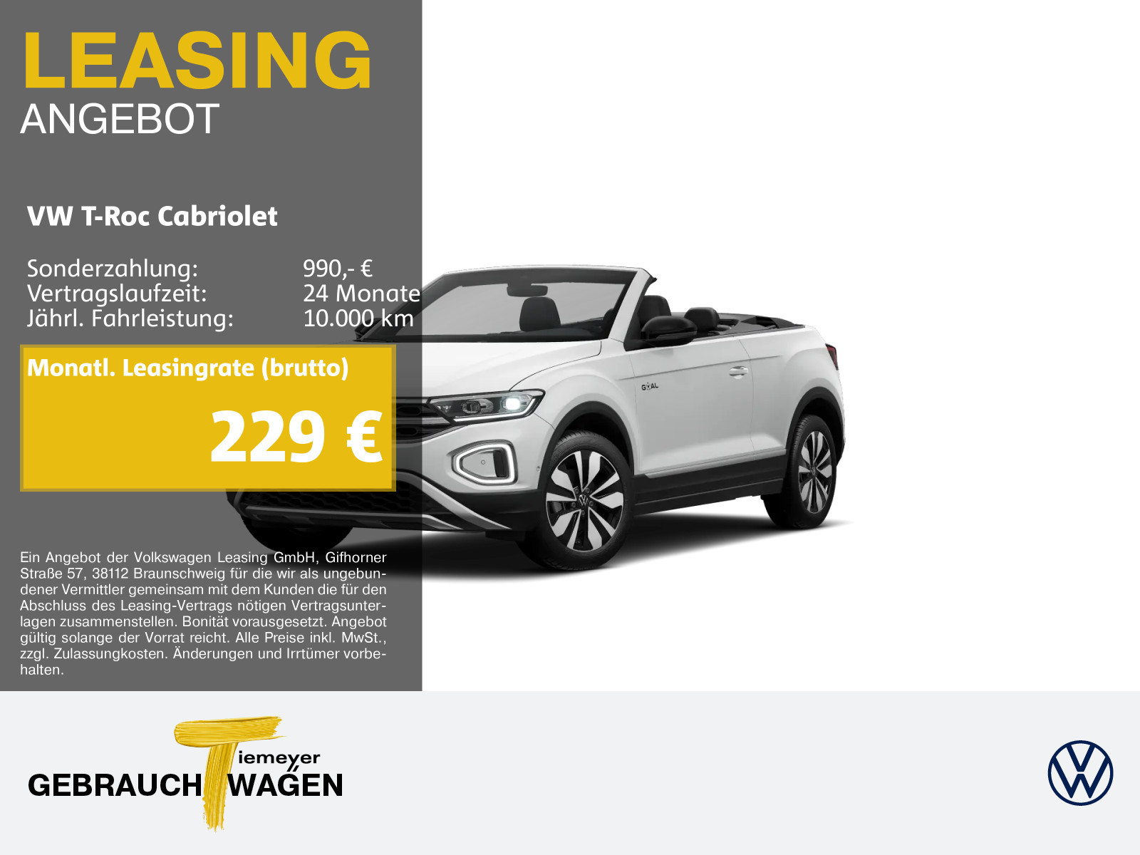 Volkswagen T-Roc Cabriolet 1.0