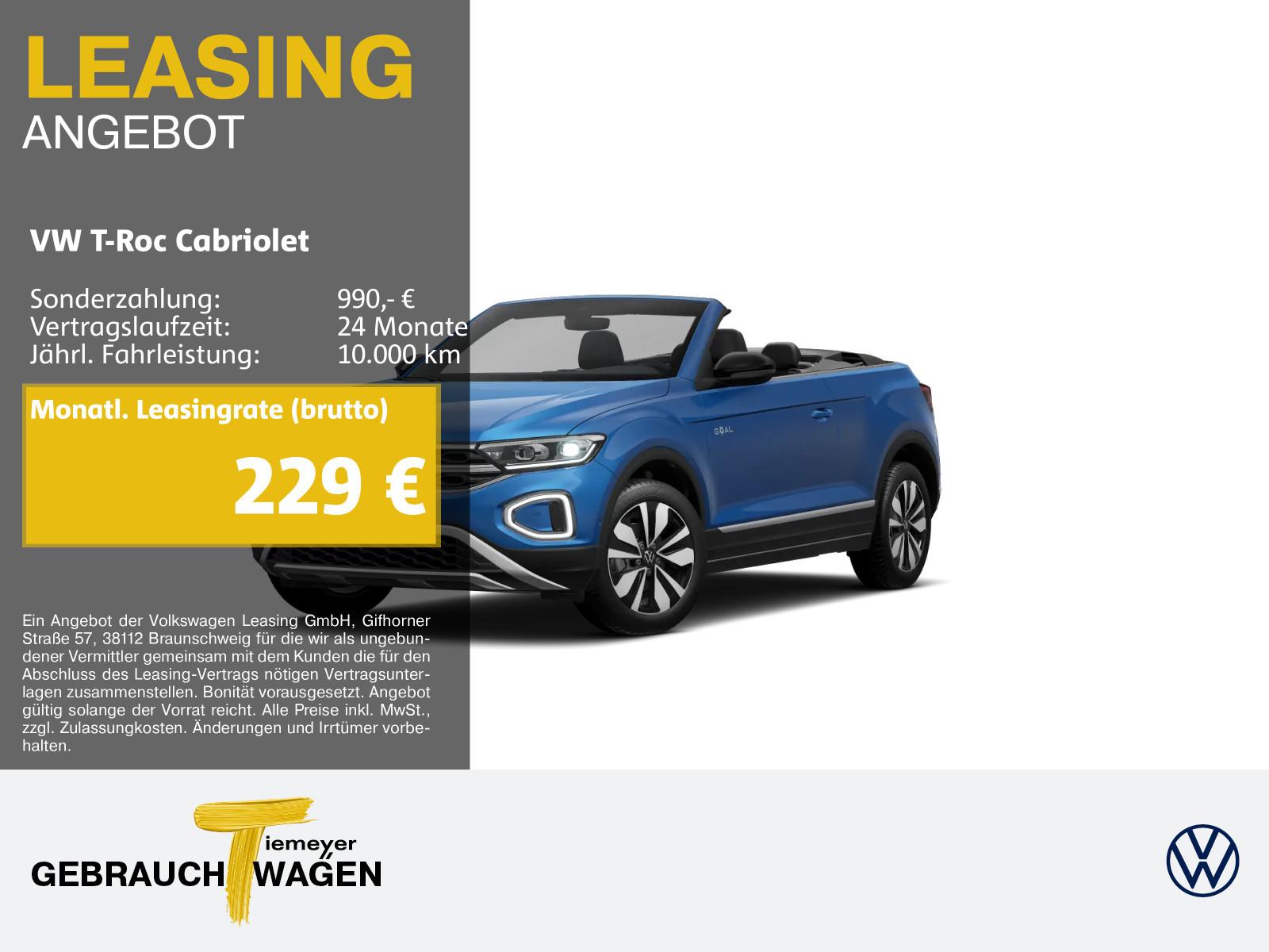 Volkswagen T-Roc Cabriolet 1.0