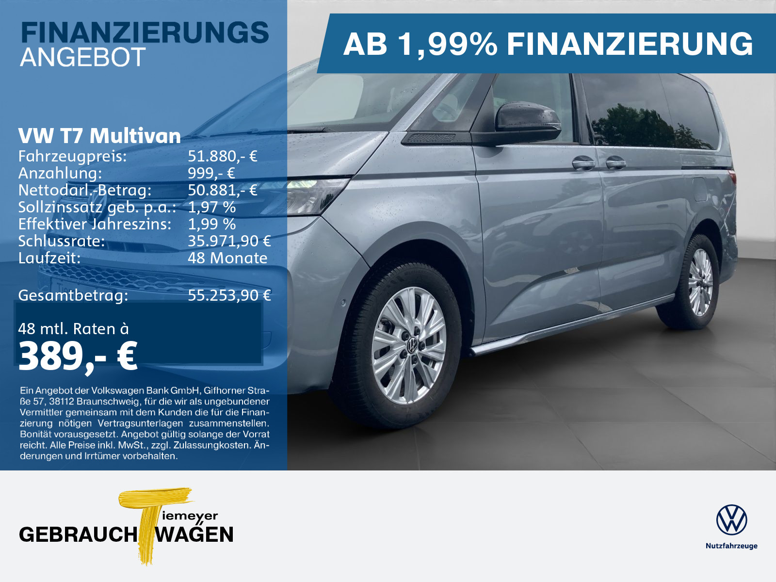 Volkswagen T7 Multivan L&Uuml;
