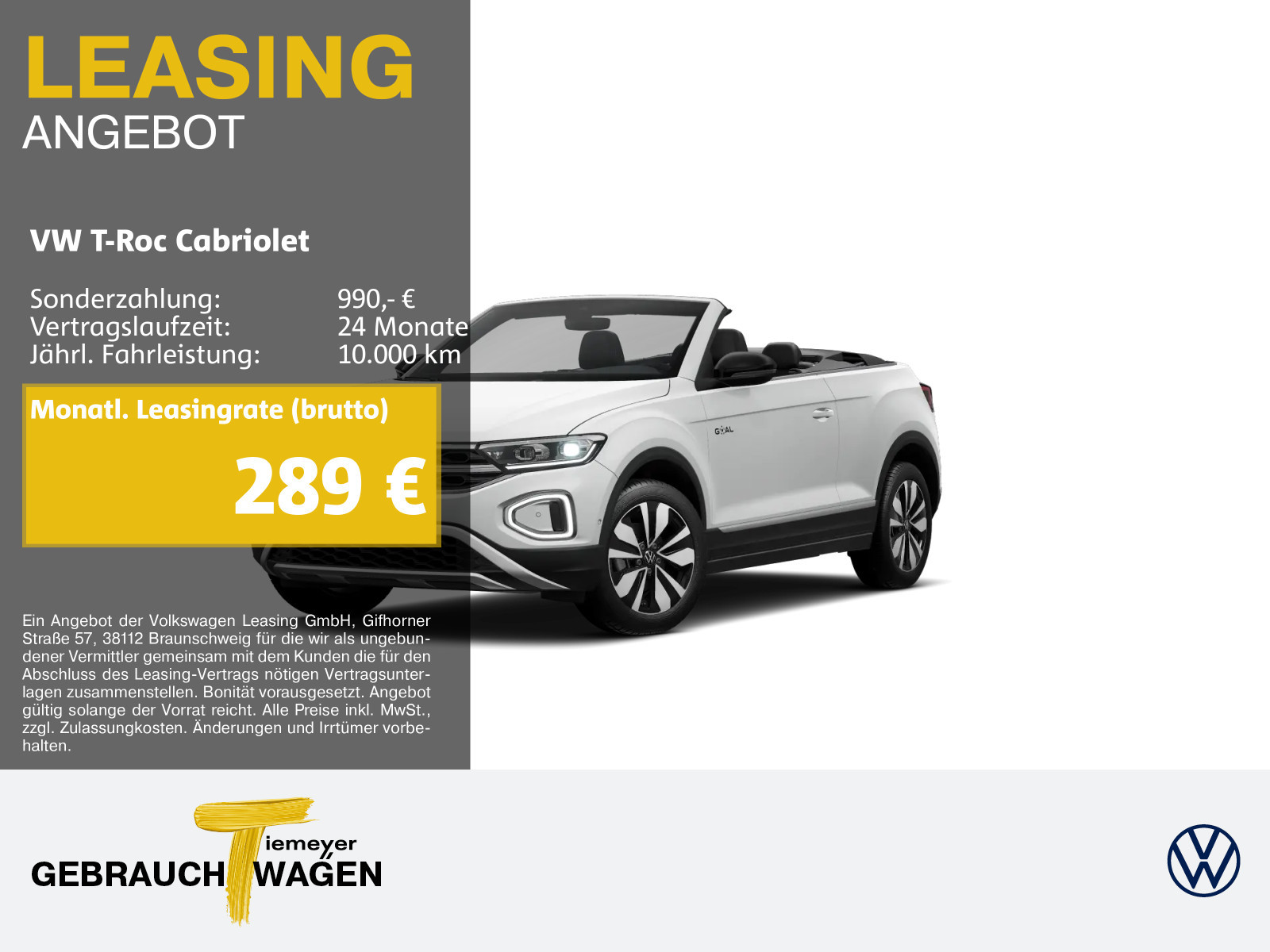 Volkswagen T-Roc Cabriolet 1.0