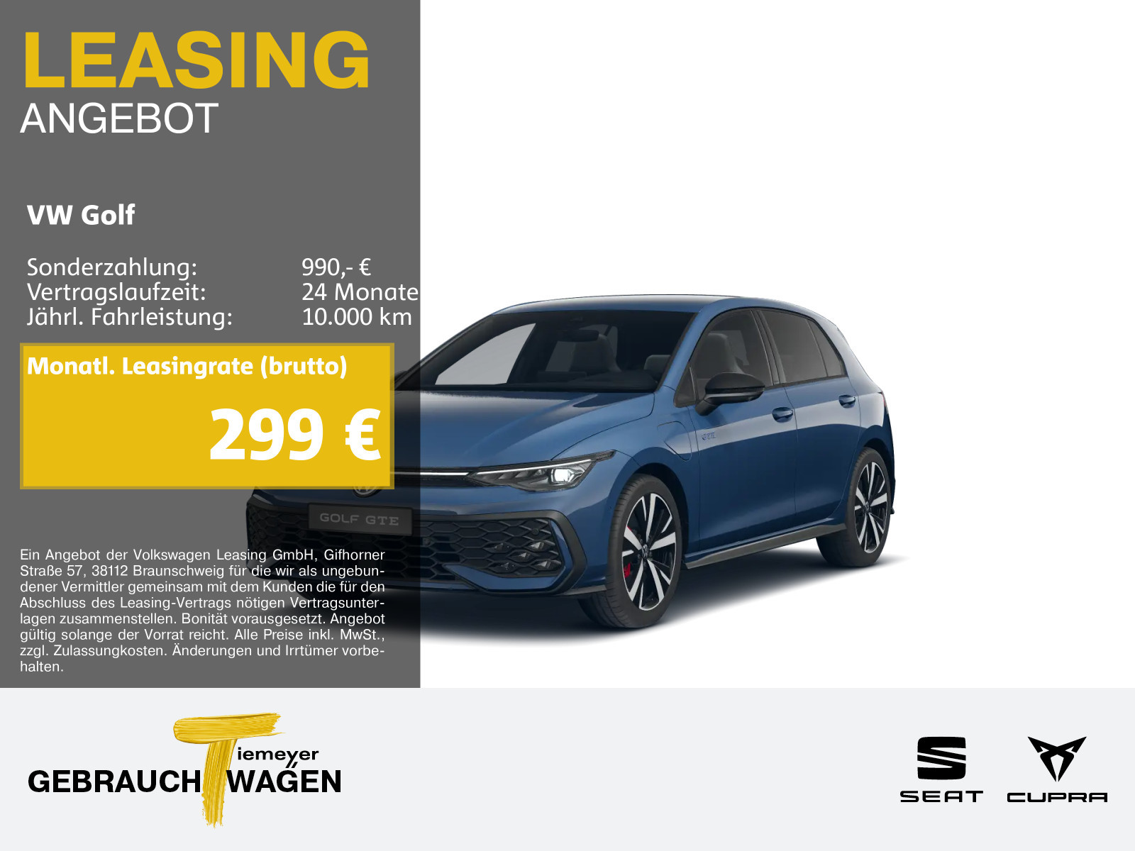 Volkswagen Golf GTE BLACKSTYLE