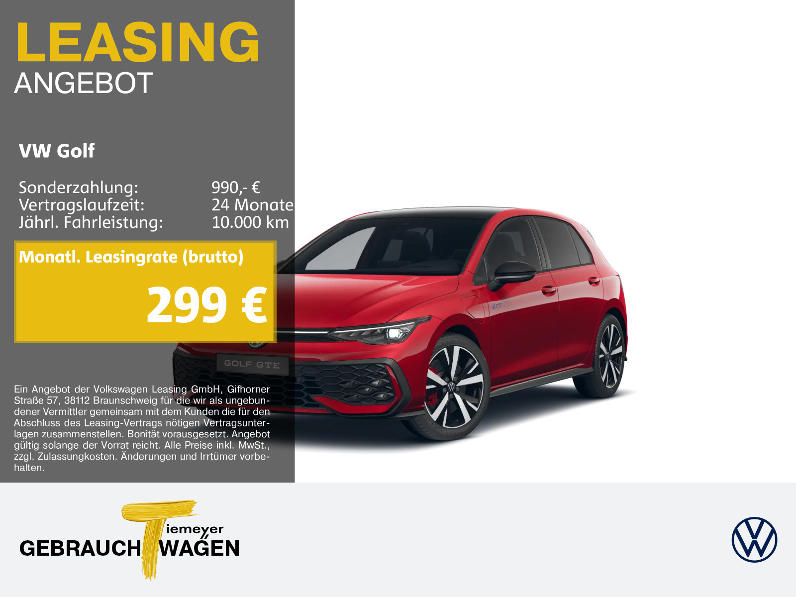 Volkswagen Golf GTE BLACK