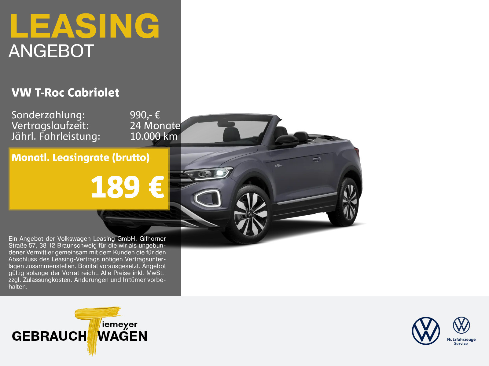 Volkswagen T-Roc Cabriolet 1.0