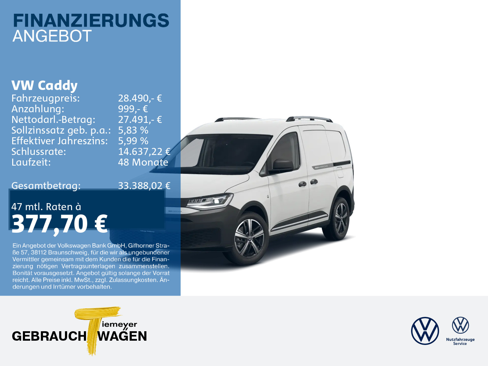Volkswagen Caddy Cargo 2.0
