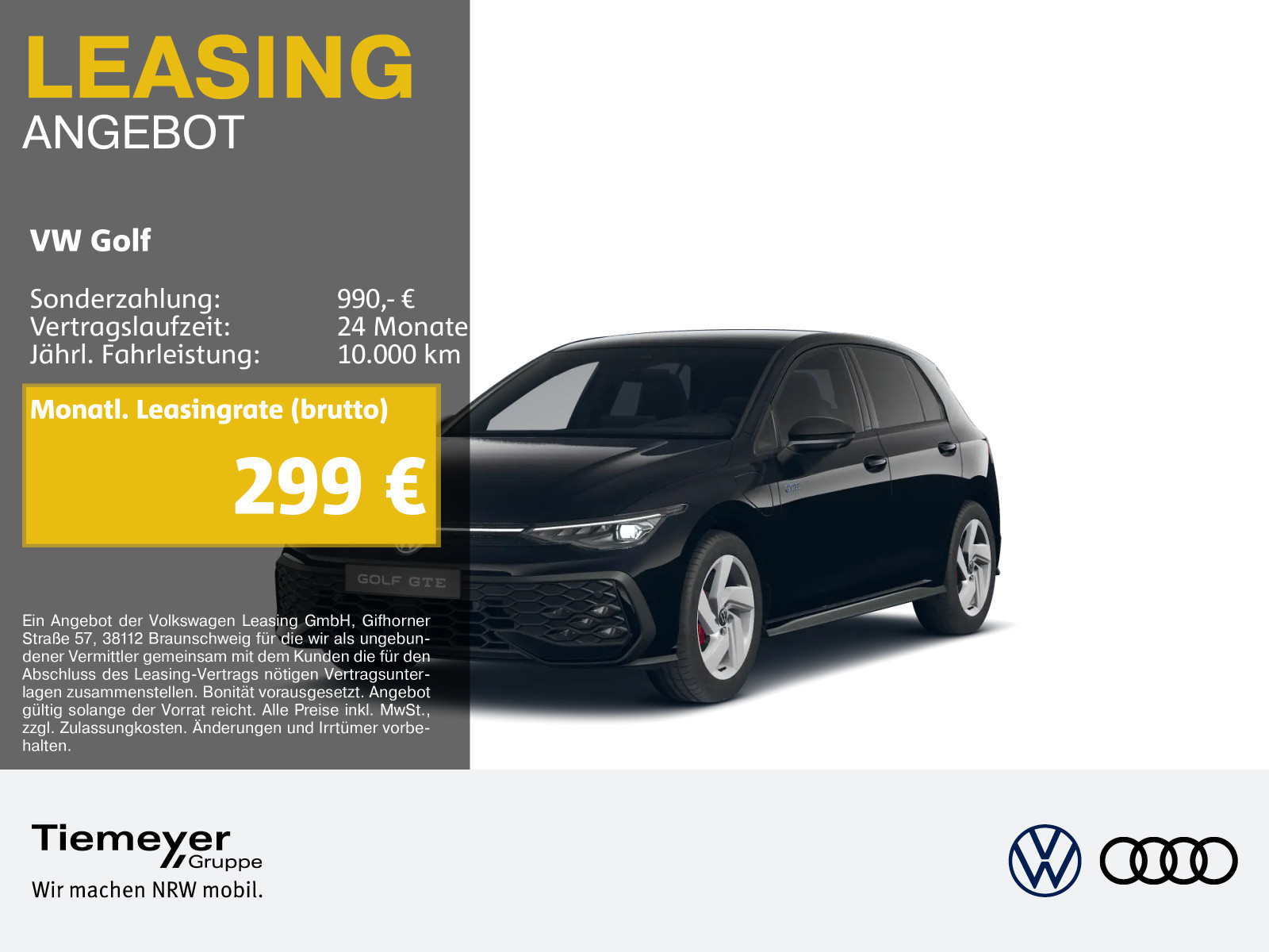 Volkswagen Golf GTE BLACK