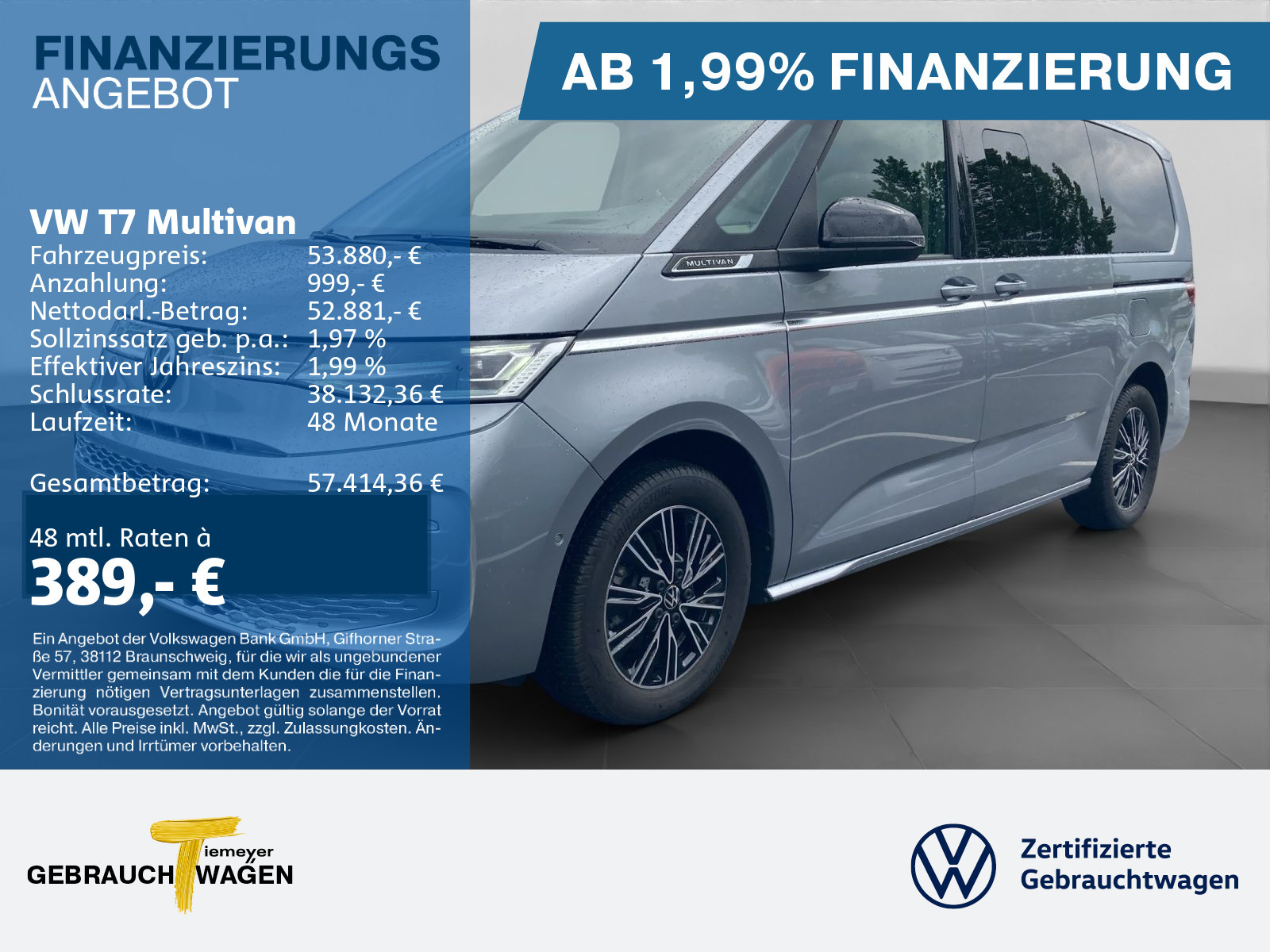 Volkswagen T7 Multivan L&Uuml;
