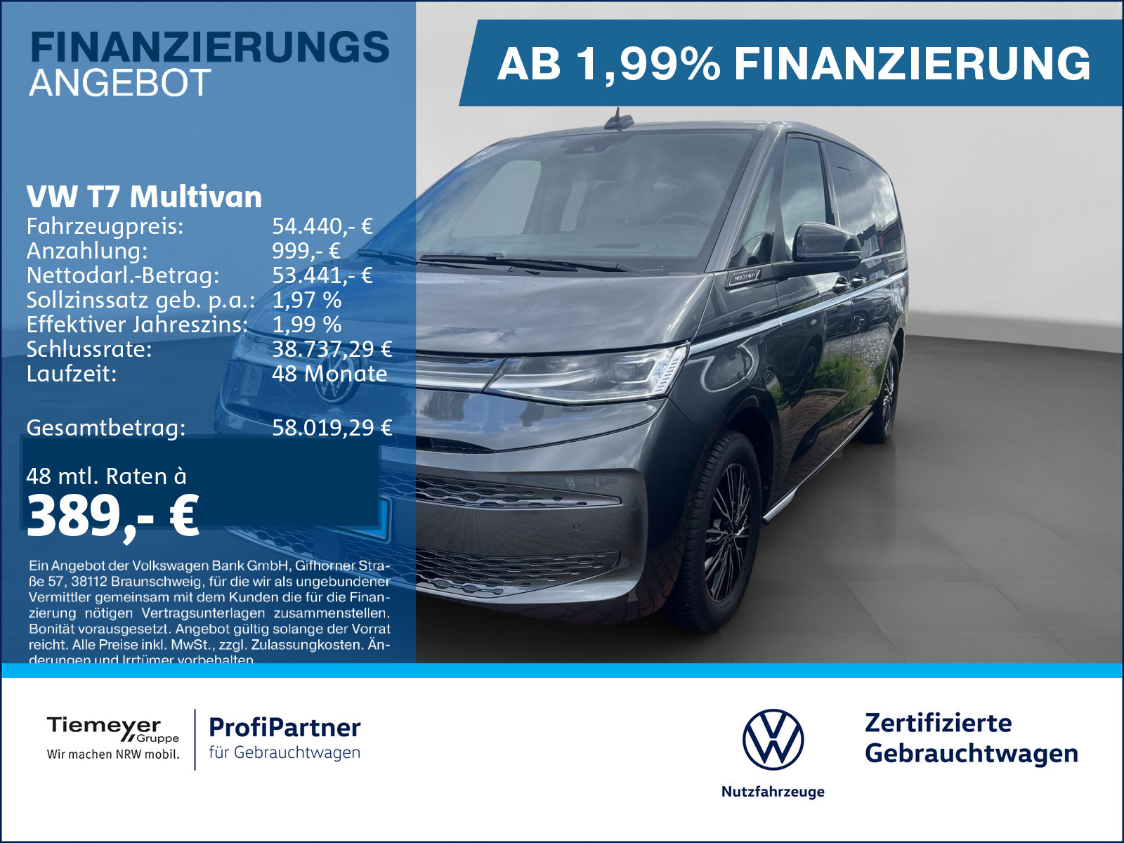Volkswagen T7 Multivan L&Uuml;