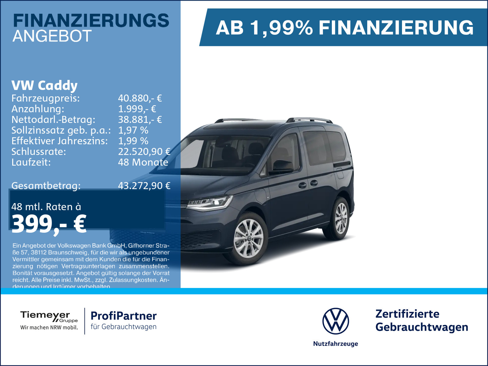 Volkswagen Caddy HYBRID GOAL