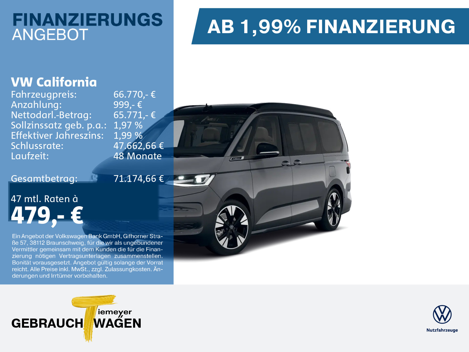 Volkswagen T7 California HYBRID