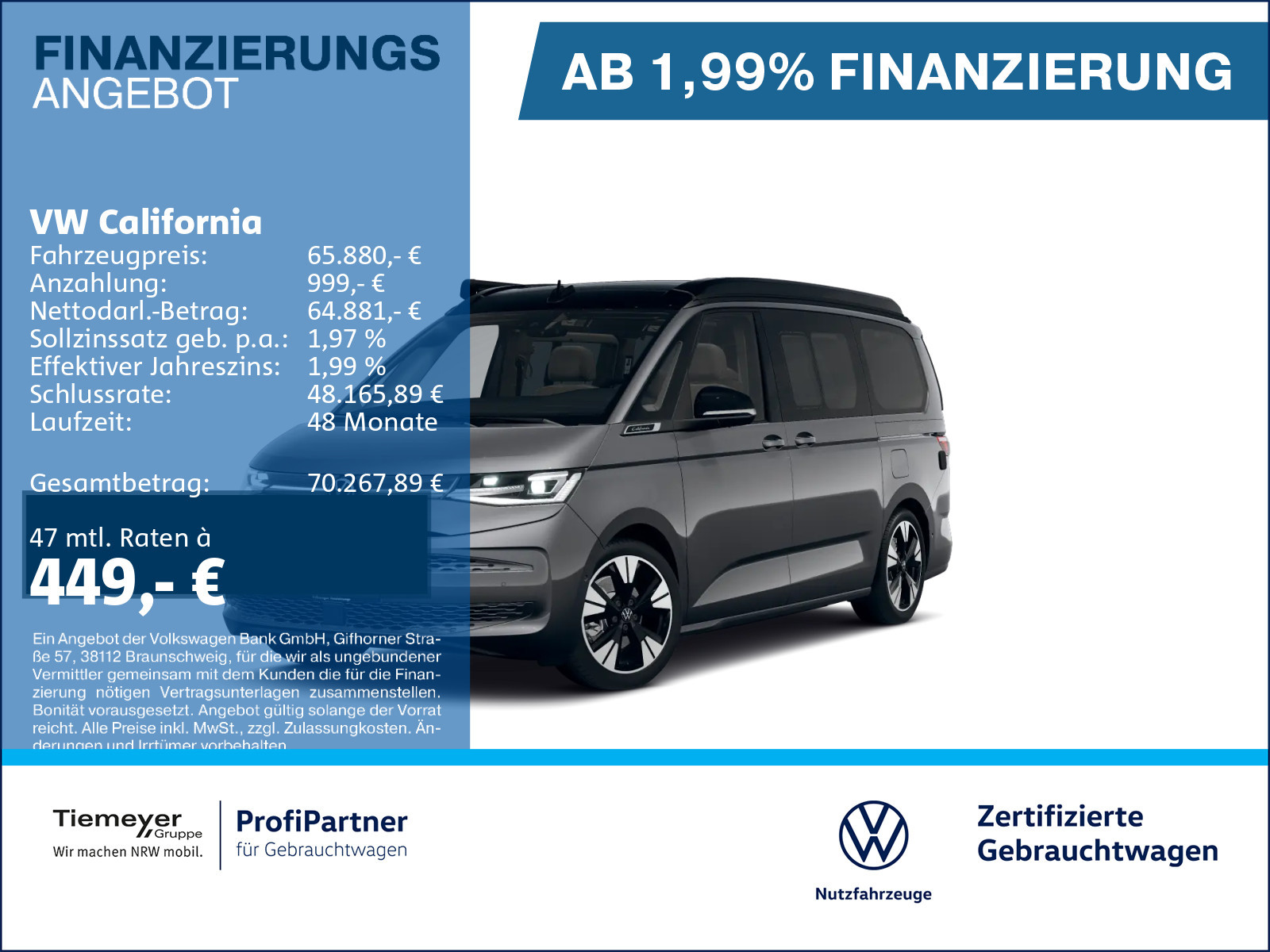 Volkswagen T7 California HYBRID