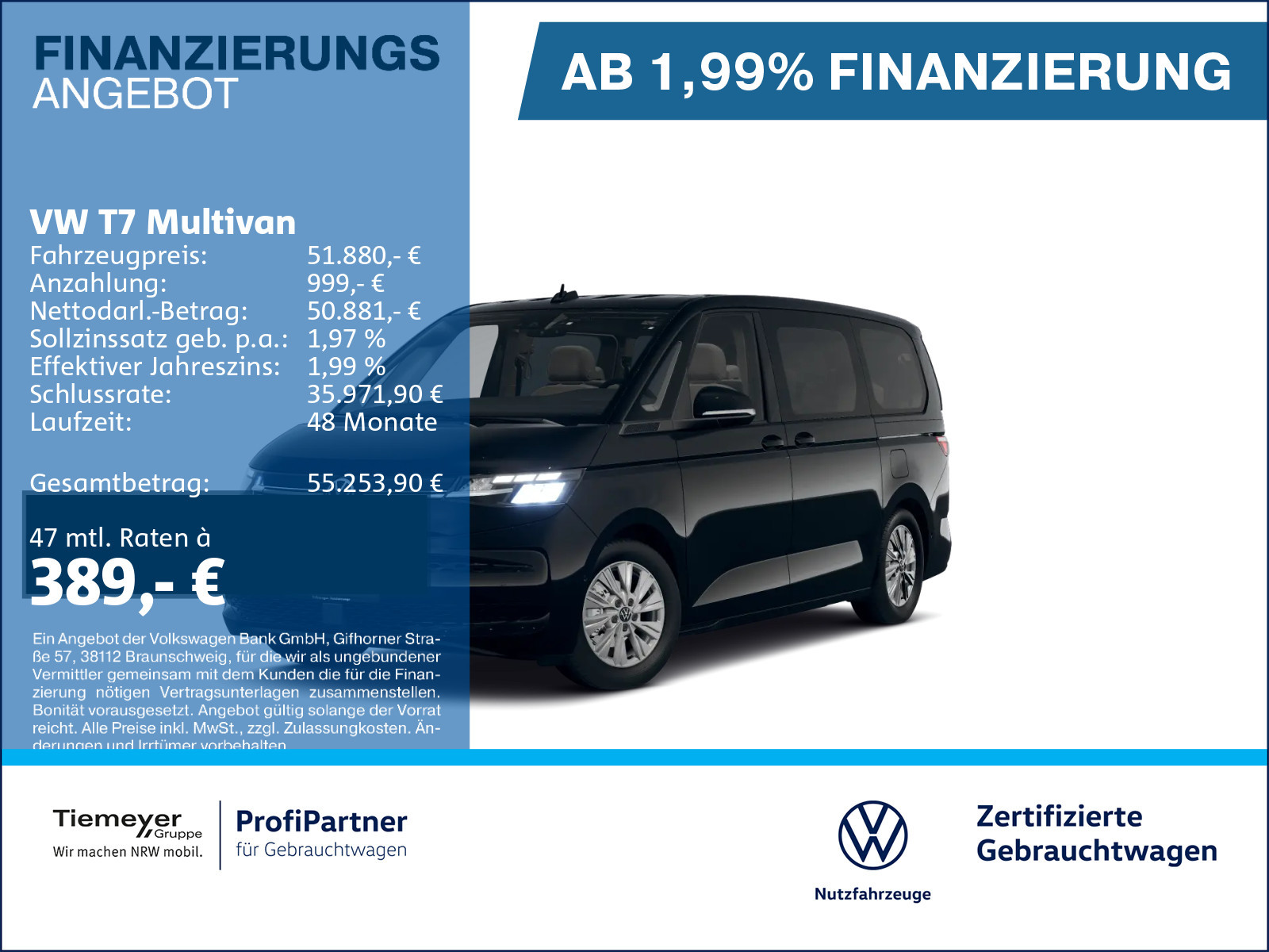 Volkswagen T7 Multivan L&Uuml;